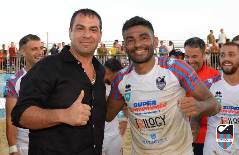 BEACH SOCCER (Video): Catania, i festeggiamenti con Pelligra