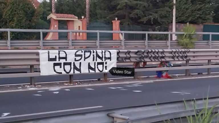 CATANIA: omaggio dei tifosi ad Andrea La Spina