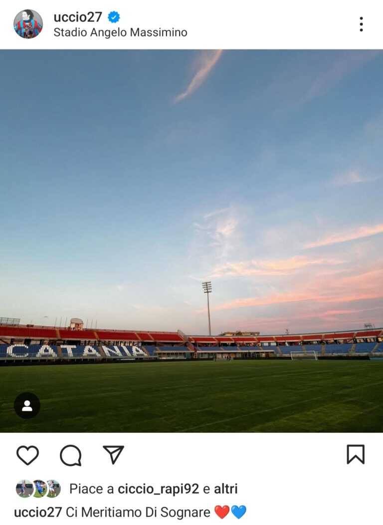 CATANIA SOCIAL – Biagianti: “Ci meritiamo di sognare”