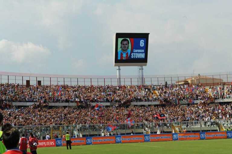 STADIO: nuovo tabellone luminoso installato in occasione di Catania-Picerno? A breve anche l’impianto audio