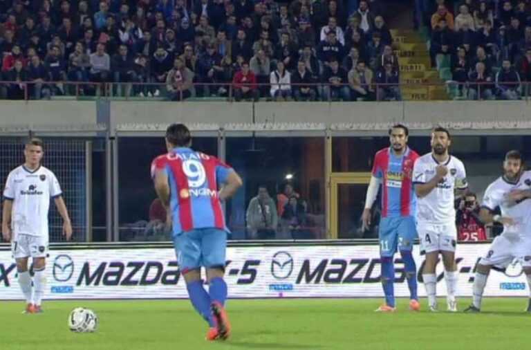 VERSO CATANIA-LATINA (video): quando una punizione di Calaiò regalò i tre punti ai rossazzurri