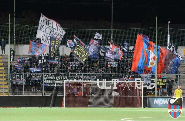 CATANIA: duemila chilometri d’amore, delusione per i 200 tifosi giunti a Teramo