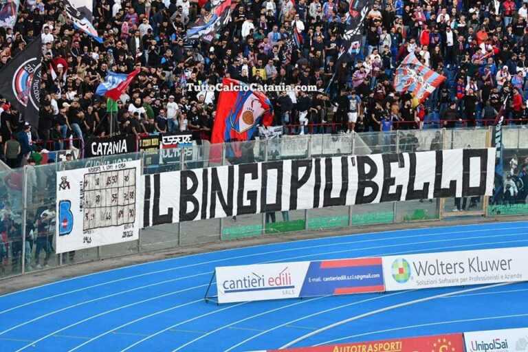 LA SICILIA: “Bingo, ironia e polemiche oggi sopite. Curva Nord, commuove l’appello a tutela dei bambini”