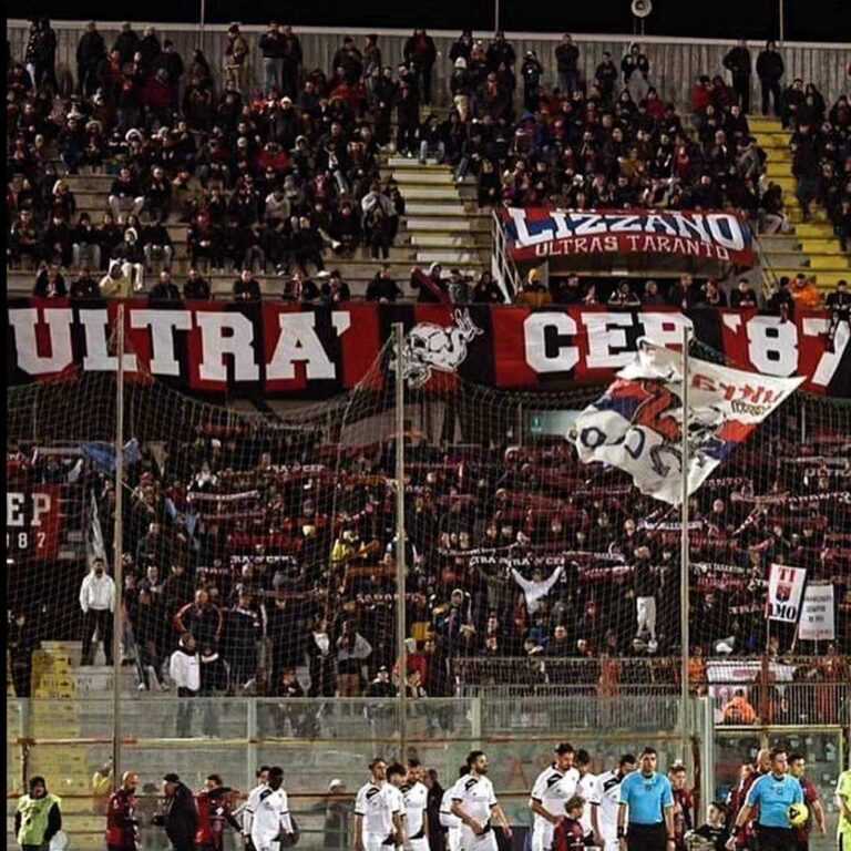 TARANTO-CATANIA: ammenda al club pugliese per fatti violenti e cori oltraggiosi dei tifosi verso le Forze dell’Ordine