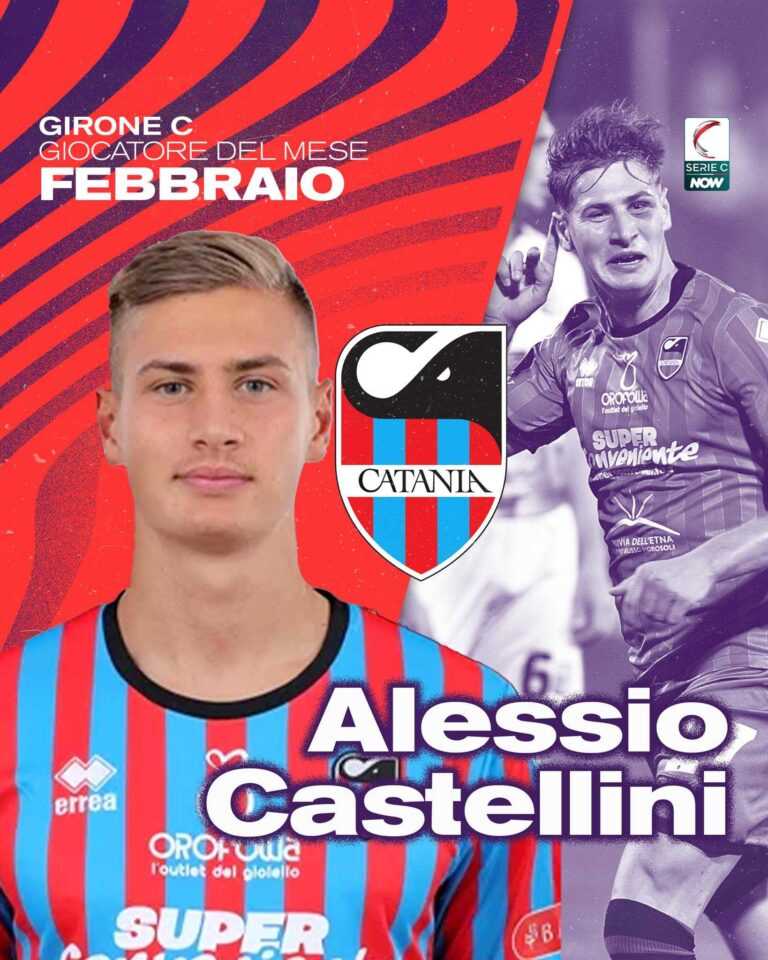 LEGA PRO: “Castellini giocatore del mese di Febbraio”