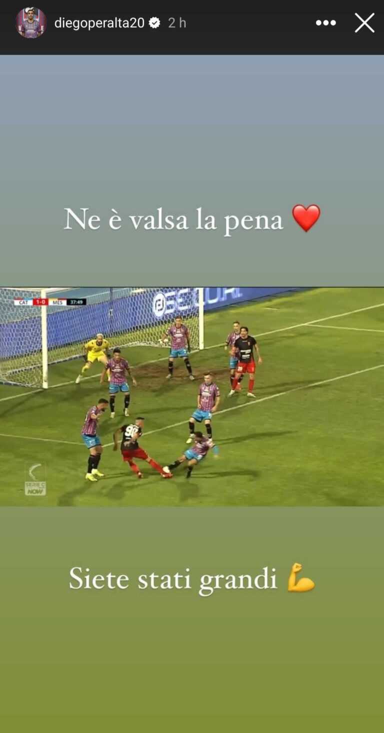 CATANIA SOCIAL – Peralta: “Ne è valsa la pena…”