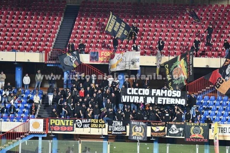 LA SICILIA: “Catania-Benevento, gemellaggio rinnovato. A fine gara la Nord non celebra il gruppo rossazzurro”