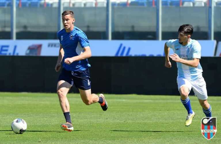 QUI CATANIA: allenamento congiunto e partitella, 4-1 all’Aci Sant’Antonio