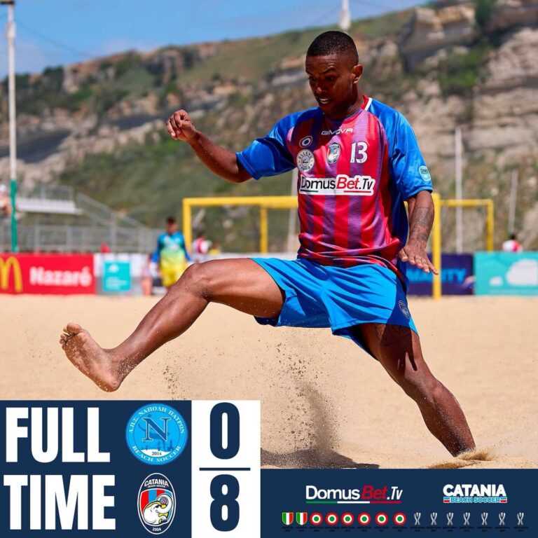 CALCIO CATANESE: Catania Beach Soccer, abbuffata di gol contro i greci del Napoli Patron