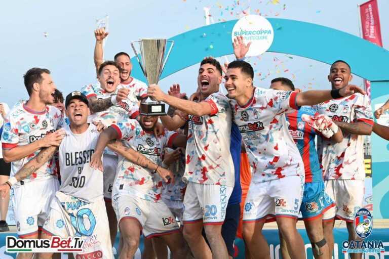 CALCIO CATANESE: beach soccer, Supercoppa alla Domusbet Catania. Vince anche il Catania FC