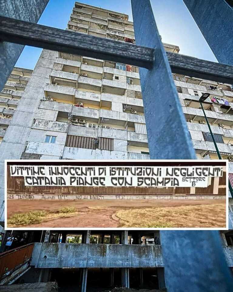 ULTRAS CATANIA: solidarietà per le vittime di Scampia