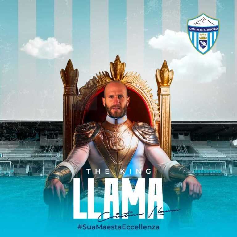 CALCIO CATANESE – L’Aci Sant’Antonio ufficializza Llama: “The King!”