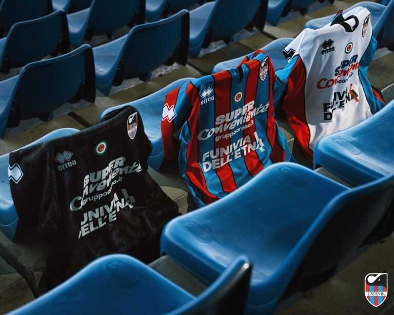 CATANIA: nuove divise ufficiali e sponsor, la nota del club