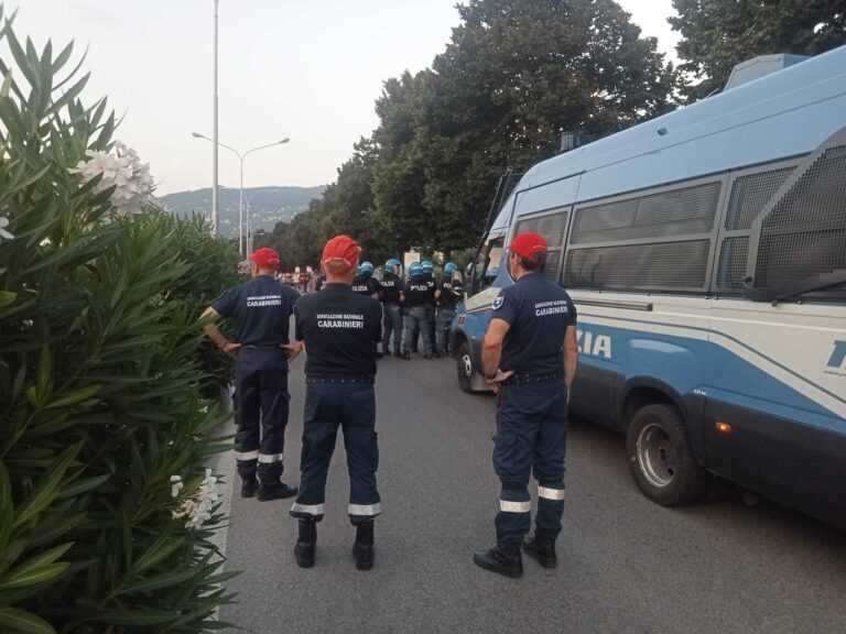 CARRARESE-CATANIA: tafferugli tra le tifoserie