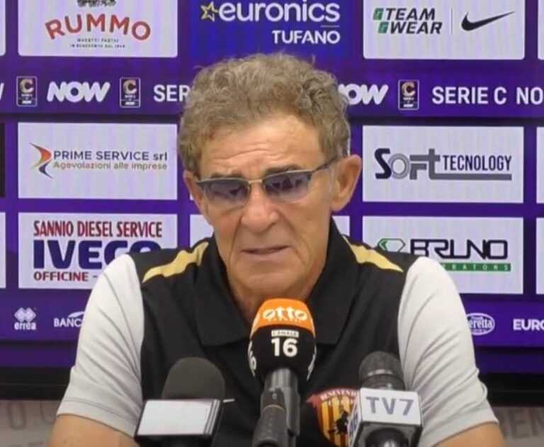 SERIE C – Auteri (all. Benevento): “Obiettivo quinto posto, dipende solo da noi”