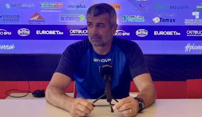 TOMEI (all. Picerno): “Il Catania si è difeso per 90 minuti, i ragazzi non hanno raccolto quanto avrebbero meritato”