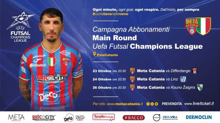 SPORT CATANESE: Meta Catania, campagna abbonamenti al via per il main round di Champions League