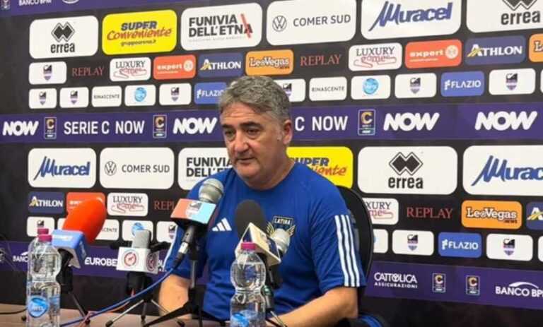 BOSCAGLIA (all. Latina): “Messo in difficoltà enorme il Catania, poi ci siamo impauriti senza motivo pagando a carissimo prezzo gli errori”