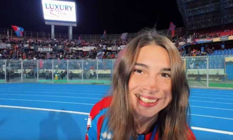CATANIA-MESSINA (Video): la partita vissuta da Ilaria Limelli, l’influencer del calcio