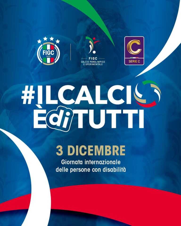 SERIE C – Il messaggio di tutte le società: “No alle barriere: Il Calcio è di Tutti”