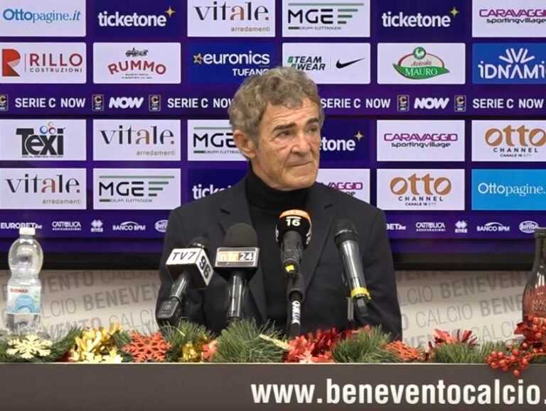 SERIE C – Auteri (all. Benevento): “Non abbiamo alternative alla vittoria, fondamentale il piazzamento in classifica”