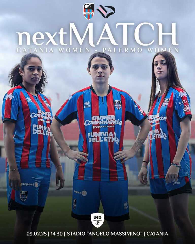 CATANIA FEMMINILE: derby col Palermo, domenica ingresso libero al “Massimino”