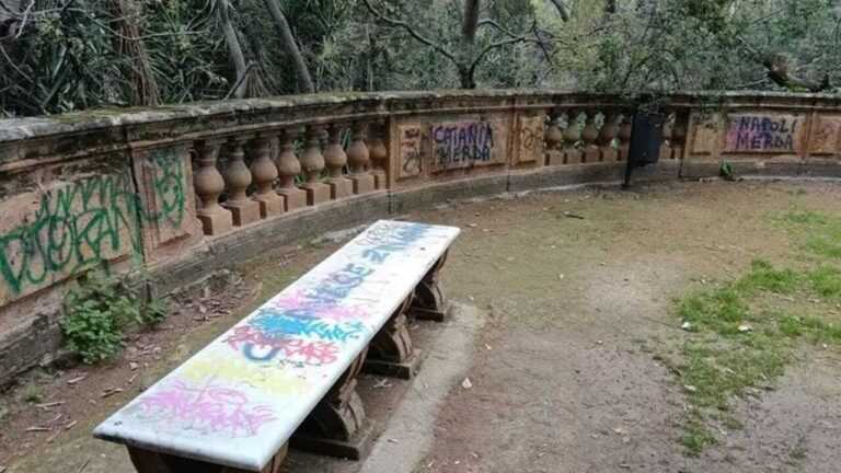 PALERMO: Villa Trabia, decine di scritte intrise di odio nei confronti di Catania e Napoli