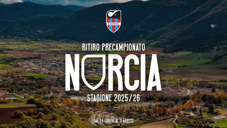 UFFICIALE: Catania, confermato il ritiro a Norcia. Si parte il 14 luglio