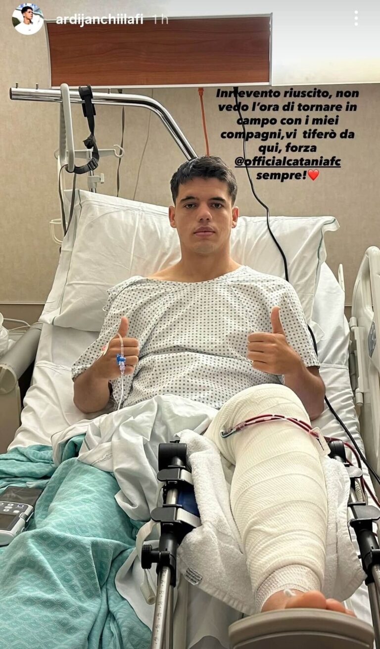 CHILAFI: “Intervento riuscito, tiferò da qui, forza Catania sempre!”