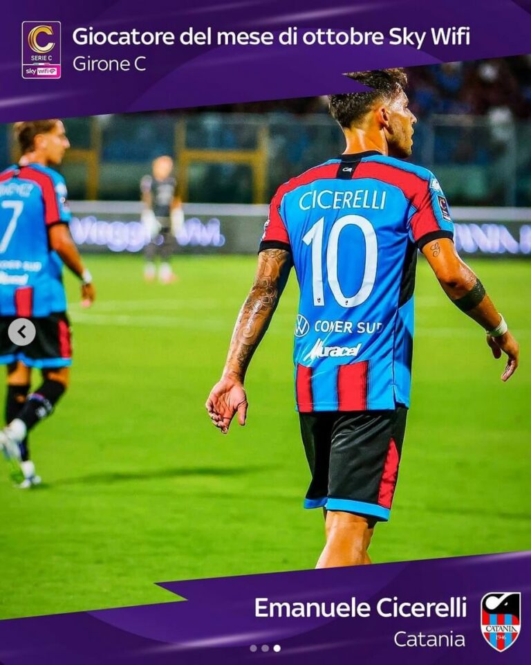 SKY WIFI: “Serie C Girone C, Cicerelli giocatore del mese di ottobre”